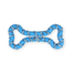 PET NOVA DOG LIFE STYLE Franghie in forma de os pentru caini 20cm, albastru, aroma de menta