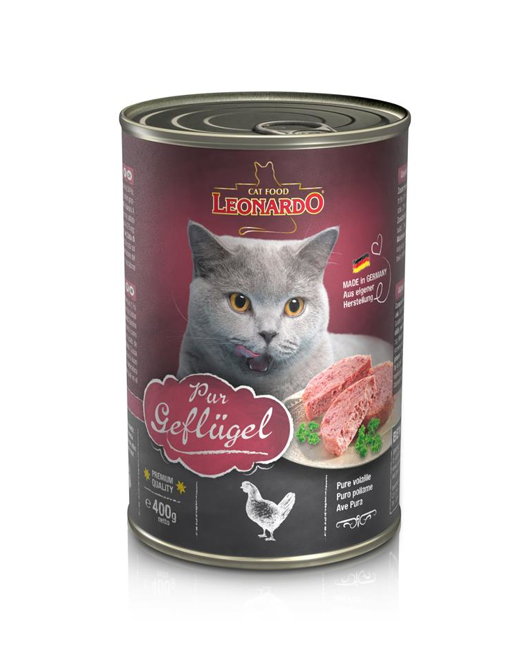 LEONARDO Quality Selection hrana umeda pentru pisici, cu pasare de curte  400 g
