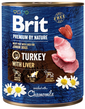 BRIT Premium by Nature hrană umedă pentru cățeluși, curcan și ficat 800 g