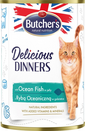 BUTCHER'S Delicious Dinners hrana umeda pisici, peste in jeleu, conserva 400g