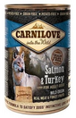 CARNILOVE Wild Meat Salmon&Turkey conserve hrana caini 6 x 400 g, somon si curcan