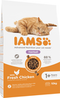 IAMS for Vitality Hrana uscata pentru pisici adulte, pentru inlaturarea ghemotoacelor de blana, cu pui 10 kg