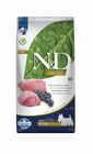 FARMINA N&D Adult Mini Lamb&Blueberry hrana uscata caini adulti de talie mica, miel si afine 7 kg