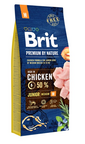 BRIT Premium By Nature Hrana uscata pentru cainii junior talie medie M 15 kg