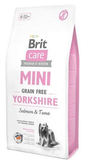 BRIT Care Grain Free Mini Yorkshire hrana uscata caini adulti talie mica, somon si ton 7 kg