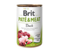 BRIT Pate&Meat duck 400 g Hrana umeda caine, pateu rata