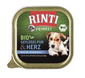 RINTI Feinest Bio Poultry Pure&Poultry hearts pate pentru caini cu pasare si inimi de pasare 150 g