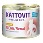 KATTOVIT Feline Diet Niere/Renal hrana umeda dietetica pentru pisici cu afectiuni ale rinichilor, cu pui 185 g