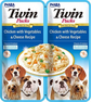 INABA Dog Twin pui, legume si branza plic pentru caini 2x40 g